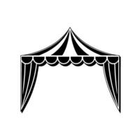 Minimalist Tent Silhouette, Event Backdrop vector