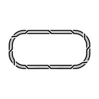 Geometric Outline, Minimalist Frame, Modern Element vector