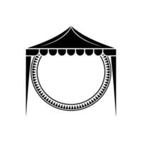 Minimalist Tent Emblem, Event Branding vector