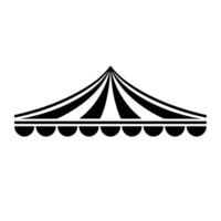 Minimalist Tent Silhouette, Geometric Shade, Modern Emblem vector