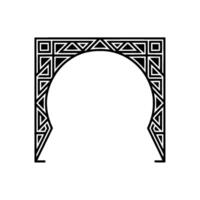 Geometric Arch, Art Deco Ornamentation, Minimalist vector