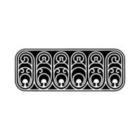 Ornate Circular Motif, Vintage Element vector