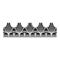 Art Deco Radiating Pattern, Geometric Ornamentation vector
