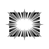 Geometric Burst, Concentric Radiance, Minimalist vector