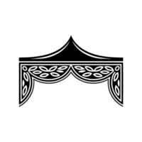 Stylized Tent Canopy, Intricate Celtic vector