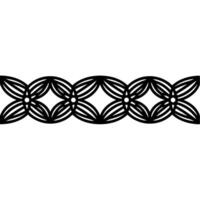 Intricate Floral Border, Geometric, Elegant Ornamentation vector