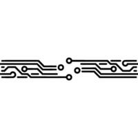 Circuit Board Border, Digital Connection, Modern vector