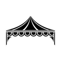 Minimalist Tent, Modern Event Shelter Illustration vector