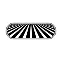 Abstract Radial Stripe, Minimalist - Ellipse vector