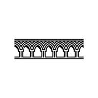 Gothic Arch Border, Minimalist, Architectural Detail vector