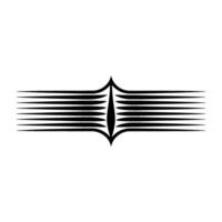 Abstract Winged Glyph, Minimalist vector