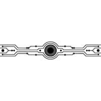 Futuristic Circuit Border, Digital Innovation vector