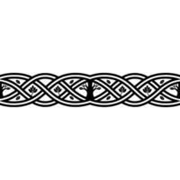 Celtic Knot Border, Tree of Life Motif, Vintage vector