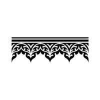 Intricate Black Border, Ornate Decorative Trim, Stylized Pattern vector
