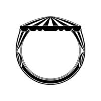 Geometric Ring, Stylized Canopy, Minimalist vector
