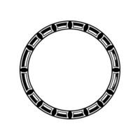 Geometric Moon Ring, Minimalist, Circular Motif vector