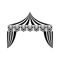 Geometric Tent Silhouette, Minimalist - Abstract vector