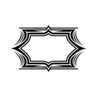 Geometric Deco Frame, Elegant Border, Minimalist - Pattern - Ornament vector