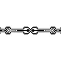 Geometric Deco Divider, Streamlined, Minimalist Accent vector