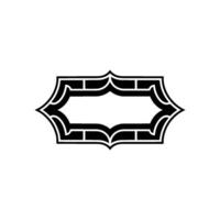 Elegant Ornamental Frame, Minimalist, Blank Space vector
