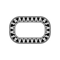 Geometric Oval Frame, Art Deco Style, Minimalist - Art deco vector