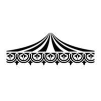 Geometric Tent Ornament, Vintage Element vector