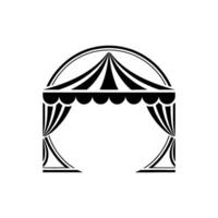 Elegant Arch Tent, Minimalist, Event Backdrop vector
