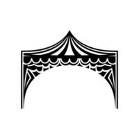 Geometric Tent Arch, Minimalist vector