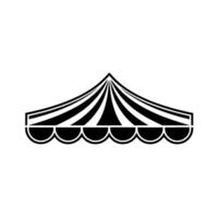Geometric Tent Silhouette, Minimalist - Canopy vector