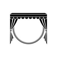 Art Deco Stage Frame, Elegant Curtain vector