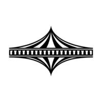 Geometric Arch Emblem, Minimalist, Elegant Symbol vector