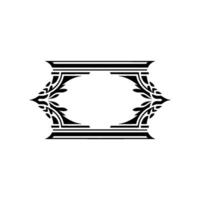 Elegant Geometric Ornament, Vintage Element vector