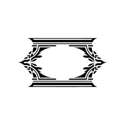 Elegant Geometric Ornament, Vintage Element