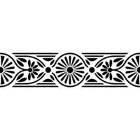 Elegant Black Decorative Border, Classical vector
