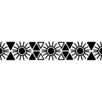 Geometric Sunburst Border, Minimalist vector