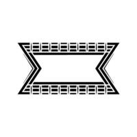Geometric Deco Border, Minimalist, Elegant Frame - Linear vector