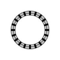 Minimalist Circular Pattern, Balanced Symmetry, Modern vector