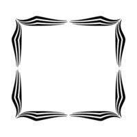 Dynamic Waveframe Modern Geometric Border vector