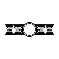 Classical Emblem, Elegant Border, Circular Motif vector