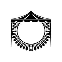 Elegant Tent Silhouette, Minimalist, Event Branding vector