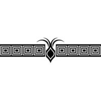 Geometric Tribal Border, Elegant Division, Stylized Motif vector