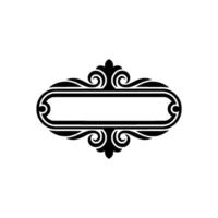 Elegant Ornamental Frame, Vintage Element - Swirls vector