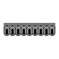 Art Deco Border Geometric Rhythm Vintage Elegance vector