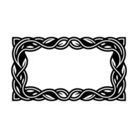 Intricate Celtic Knot Frame, Vintage - Knotwork vector