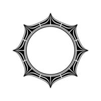 Geometric Starburst Frame, Victorian Revival vector