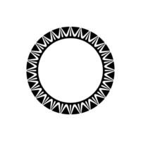 Geometric Circle Frame, Minimalist, Abstract Pattern - Modern vector