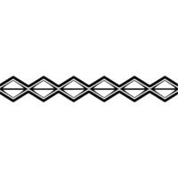Geometric Diamond Border, Minimalist, Subtle Texture - Pattern vector