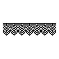 Art Deco Wave Border, Elegant Geometric - Art deco vector