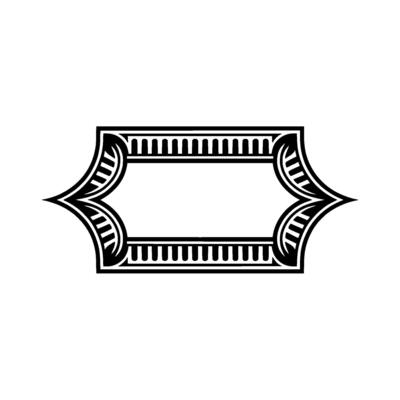 Art Deco Frame, Elegant Border, Vintage, Decorative Element - Art deco - Art deco