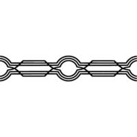 Art Deco Border, Geometric Pattern, Streamlined vector